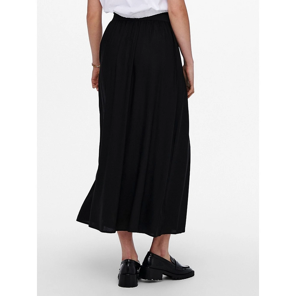 Venedig Flowy A-Line Pull-On Midi Skirt