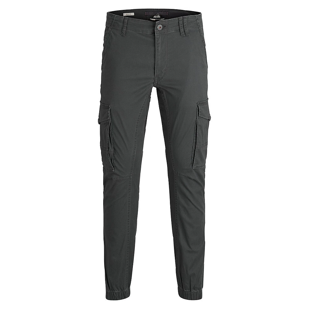 Pantalon cargo de coupe étroite