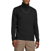 Turtleneck Cotton-Blend Sweater