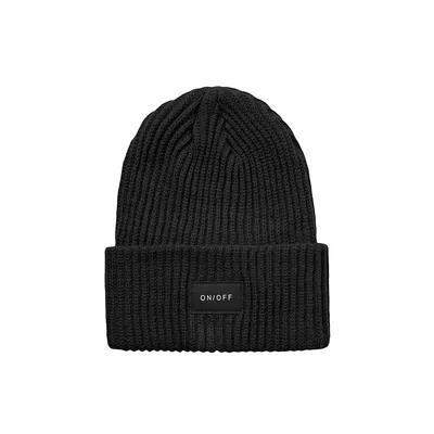 Hexo Rib-Knit Fold-Up Toque