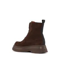 Creepers Zip-Front Leather Boots