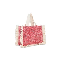 Crochet Organic Cotton Frill Tote