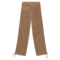 Washed Corduroy Drawstring Pants