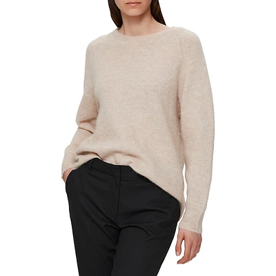 Wool-Blend Knit Pullover