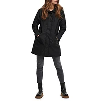 Faux-Shearling Lined Raincoat