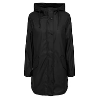 Faux-Shearling Lined Raincoat