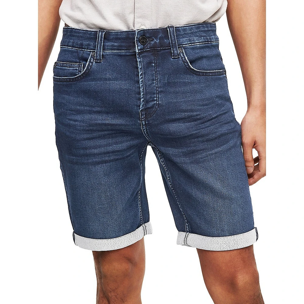 Short en molleton de denim