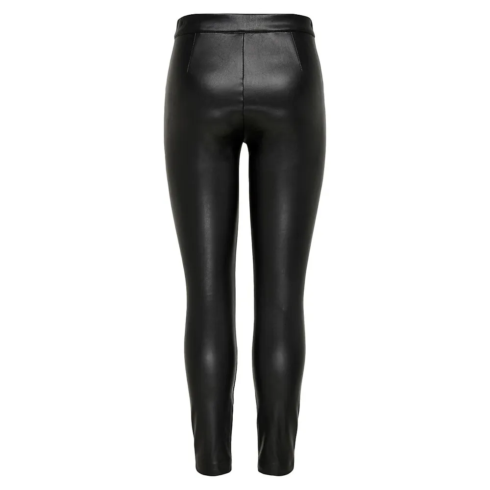Faux-Leather Leggings