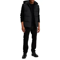 Padded Sleeveless Hoodie