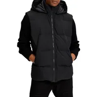 Padded Sleeveless Hoodie