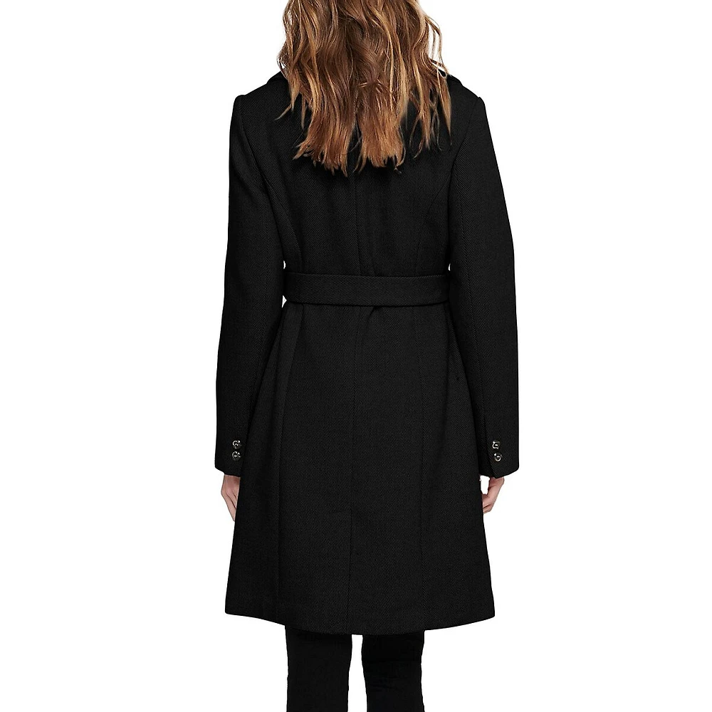 Maria Wool-Blend Wrap Coat