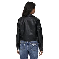 Vera Faux Leather Biker Jacket