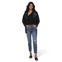 Vera Faux Leather Biker Jacket