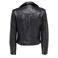 Vera Faux Leather Biker Jacket