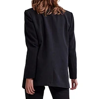 Bossy Oversized Open-Front Blazer