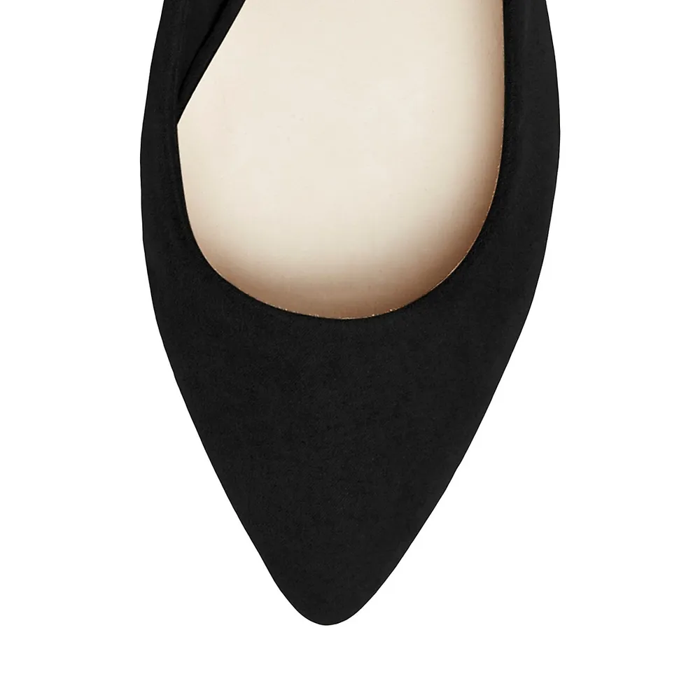 Nete Pointy Block-Heel Pumps