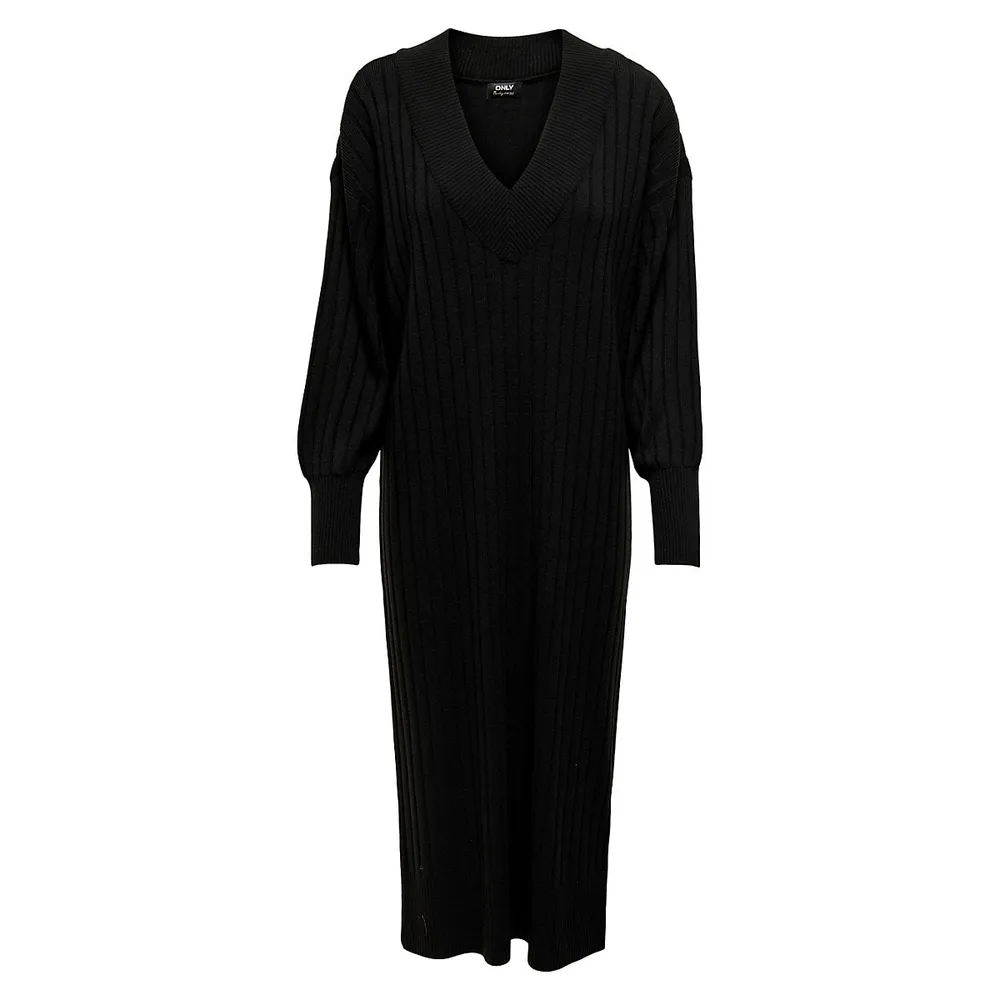 Tessa Rib-Knit Midi Dress