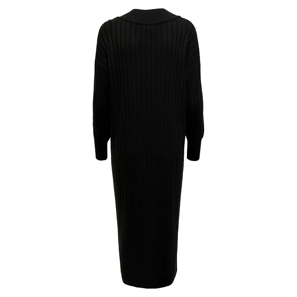 Tessa Rib-Knit Midi Dress