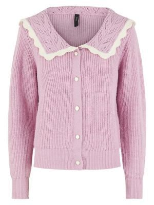 Sira Knit Button-Front Cardigan