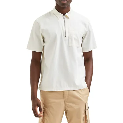 Loose-Fit Zipneck Polo