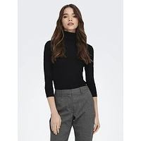 Sille Ribbed Turtleneck Top