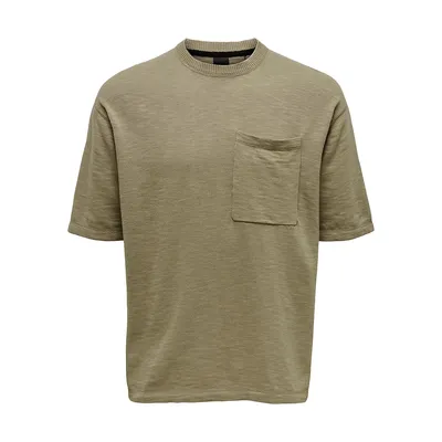 Per Relaxed-Fit Knitted T-Shirt