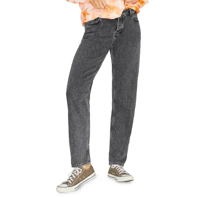 Seoul Mid-Rise Straight-Fit Jeans
