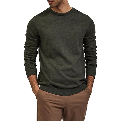 Cotton Crew Neck Sweater