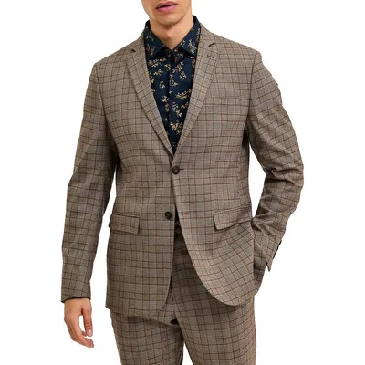 Mylologan Slim-Fit Check Blazer