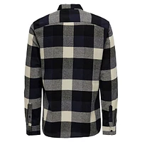 Long-Sleeve Check Cotton Shirt