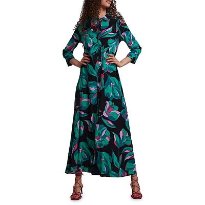 Savanna Maxi Shirt Dress