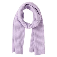 Jeslin Rib-Knit Long Scarf