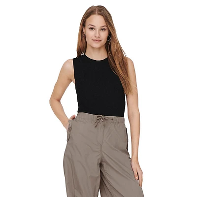 Majli Rib-Knit Cropped Top