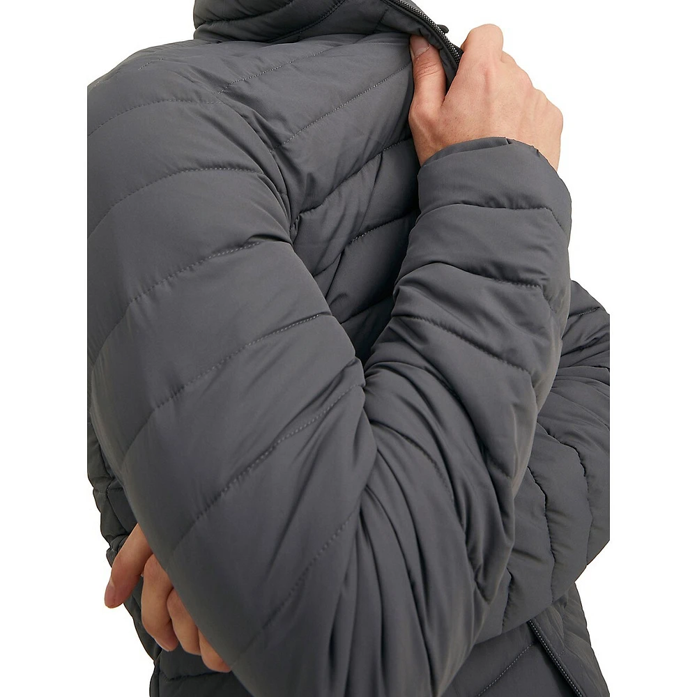 Stand Collar Windproof Puffer Jacket