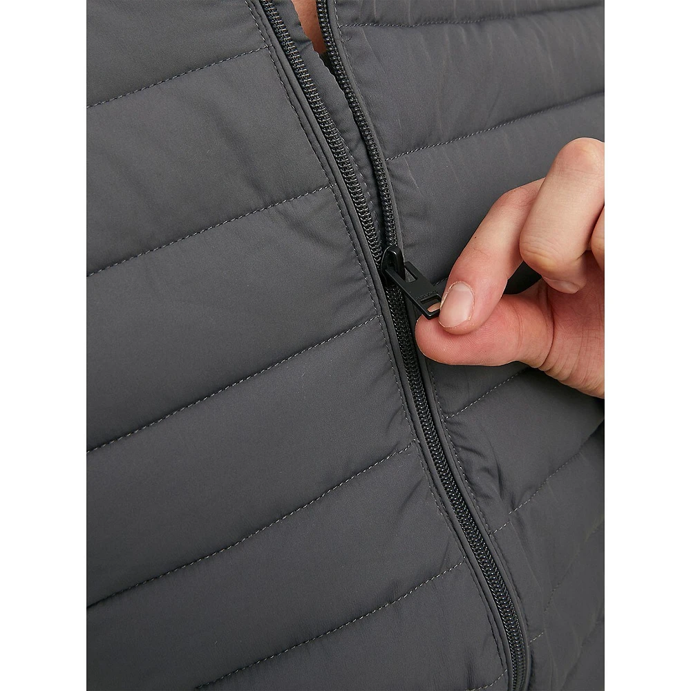 Stand Collar Windproof Puffer Jacket