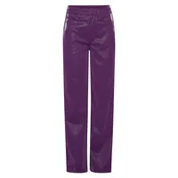 High-Waist Straight Faux Leather Pants