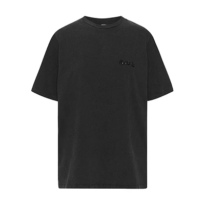 Organic Cotton Plain Wide Logo T-Shirt