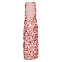 Flower Sequins Maxi Dress