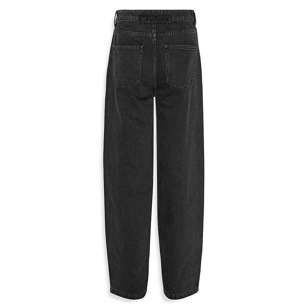 Organic Cotton Wide-Leg 5-Pocket Jeans