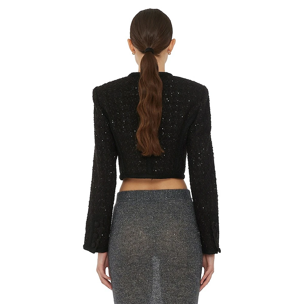 Bouclé Crop Jacket