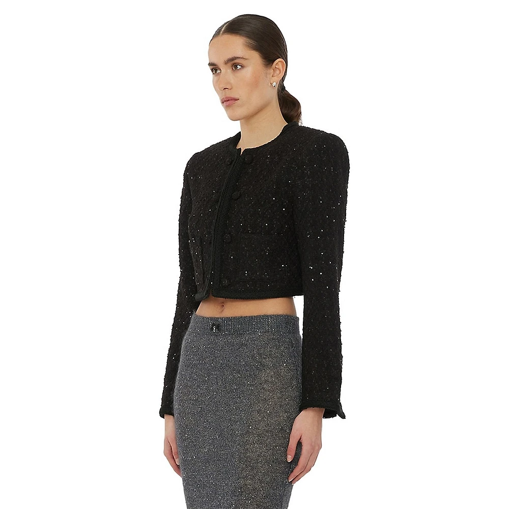 Bouclé Crop Jacket