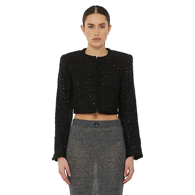 Bouclé Crop Jacket