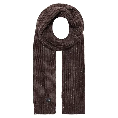 Emile Speckled Knit Long Scarf