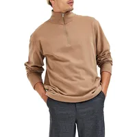 Keiran Quarter-Zip Cotton Sweatshirt