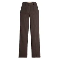 Mary Pinstripe High-Waist Regular-Fit Pants