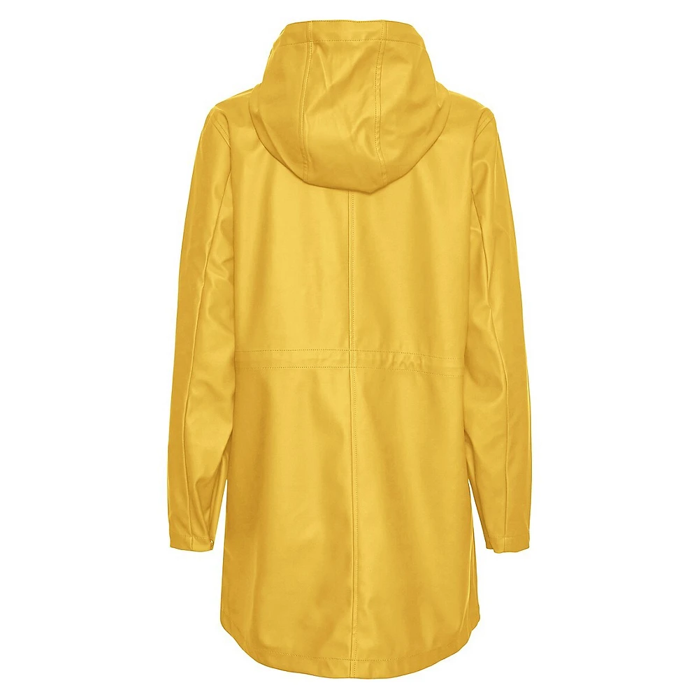 Malou Waterproof Hooded Coated Jacket