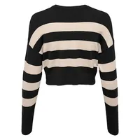 Libi Striped Cropped Sweater
