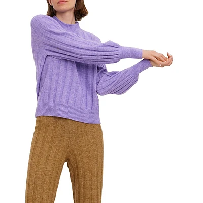 Alanis Striped Mockneck Sweater