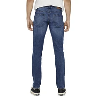 Loom Medium Blue Denim Mid-Rise Slim-Fit Jeans