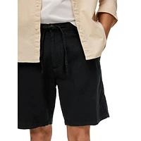 Organic Cotton-Linen-Blend Shorts